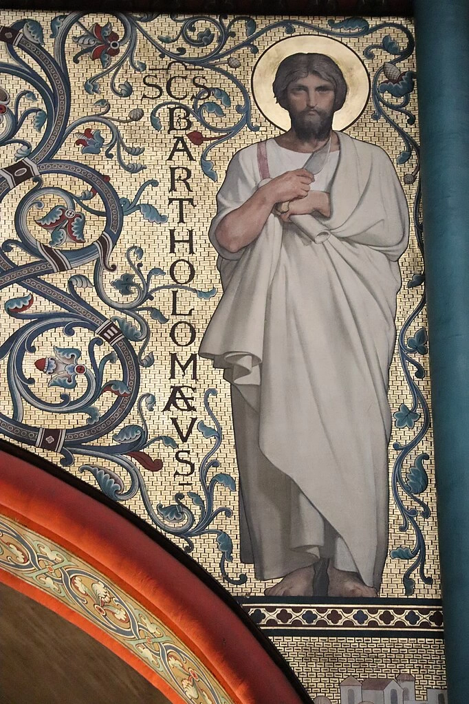 Hippolyte Flandrin - Murales dell'Abbazia di Saint, Germain, des, Prés, Apostolo Bartolomeo